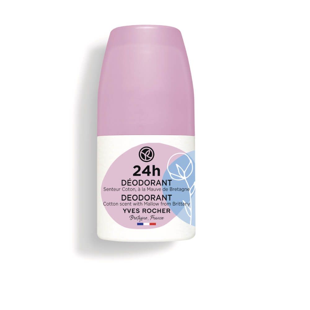 24H Deodorant Cotton Scent with Mallow from Brittany